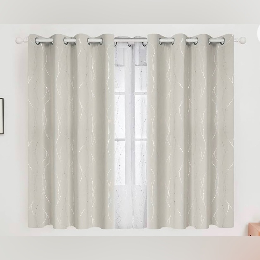 Deconovo Blackout Beige Curtains